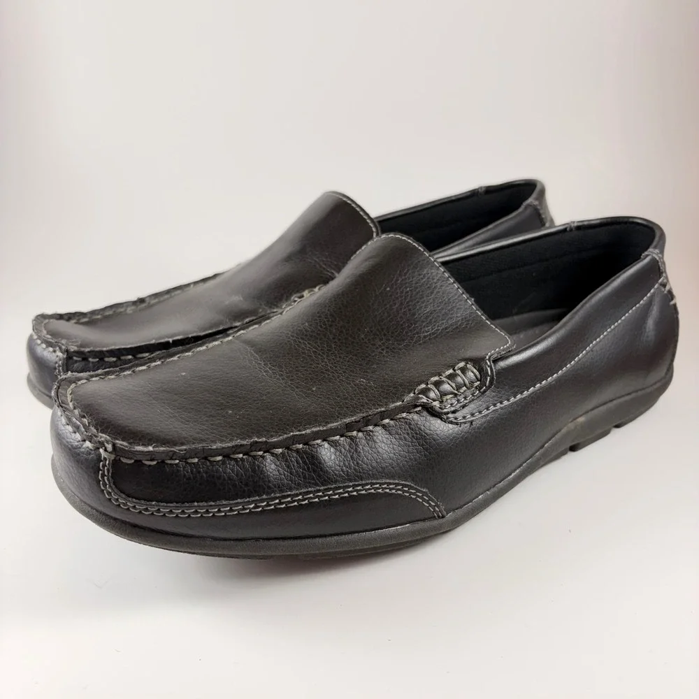 Joseph‎ Abboud Mens Black Slip On Loafers Driving Shoes US 11